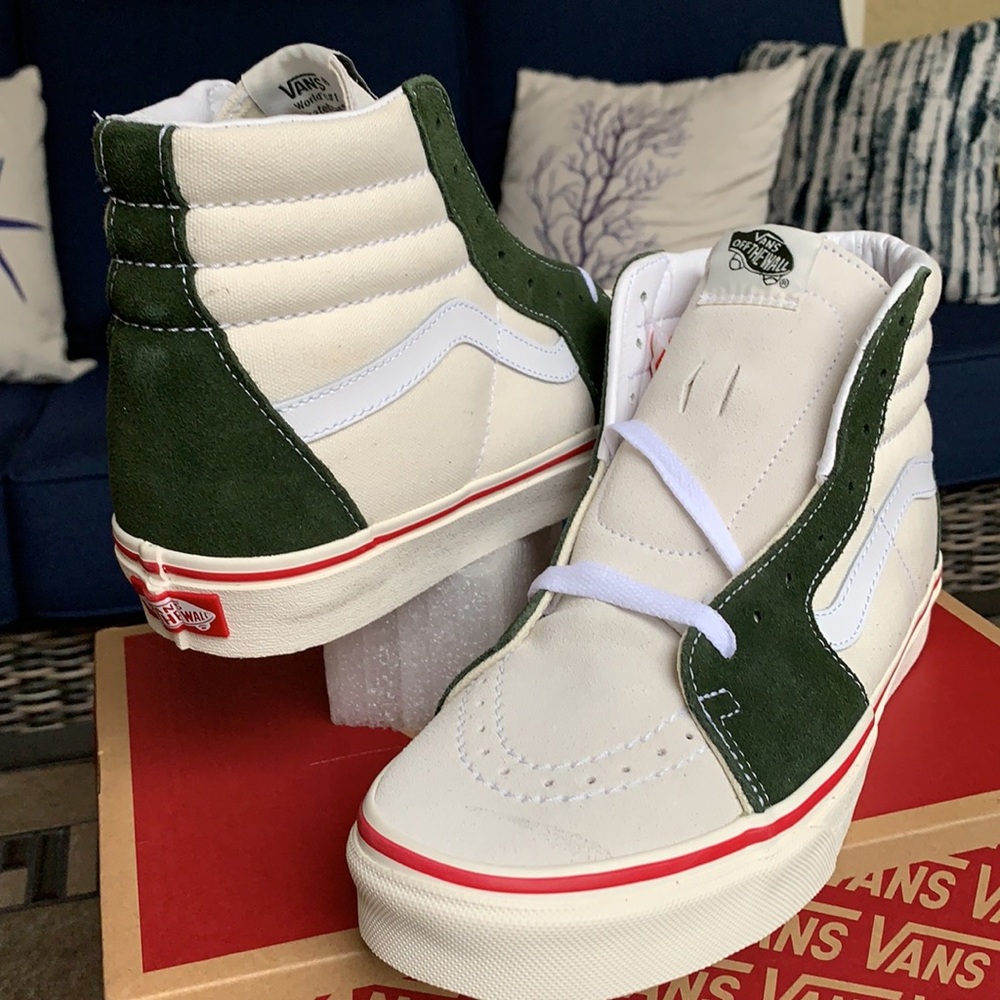 VANS WMNS SK8-HI RETRO SPORT MARSHMALLOW/BKOMBURG Sneakers - Picture 11 of 16